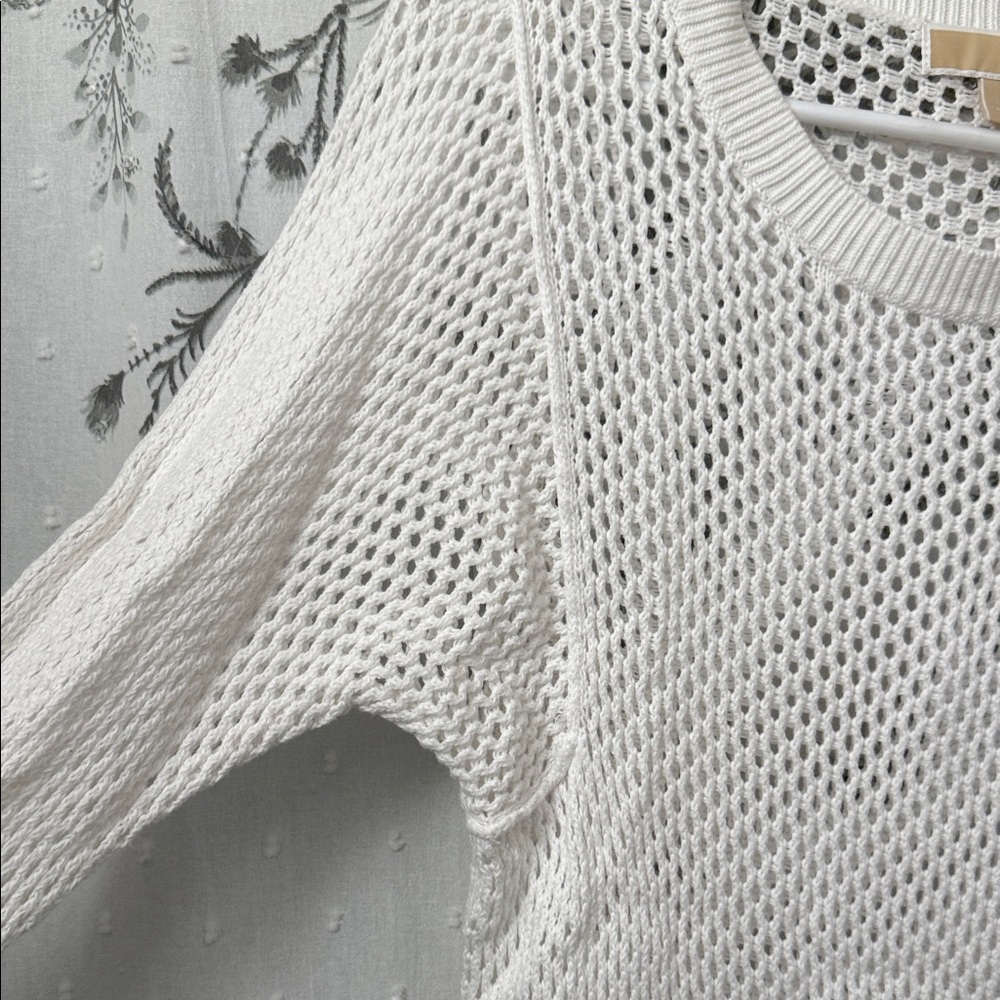 Michael Kors White Knit Sweater Top - Picture 7 of 8